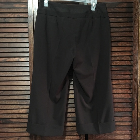 Chocolate Dress Capris by Essentials by A.B.S - Picture 2 of 8